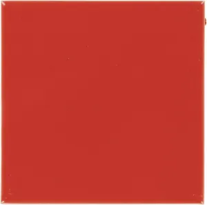 Mexican Talavera Ceramic Solid Tile: Red