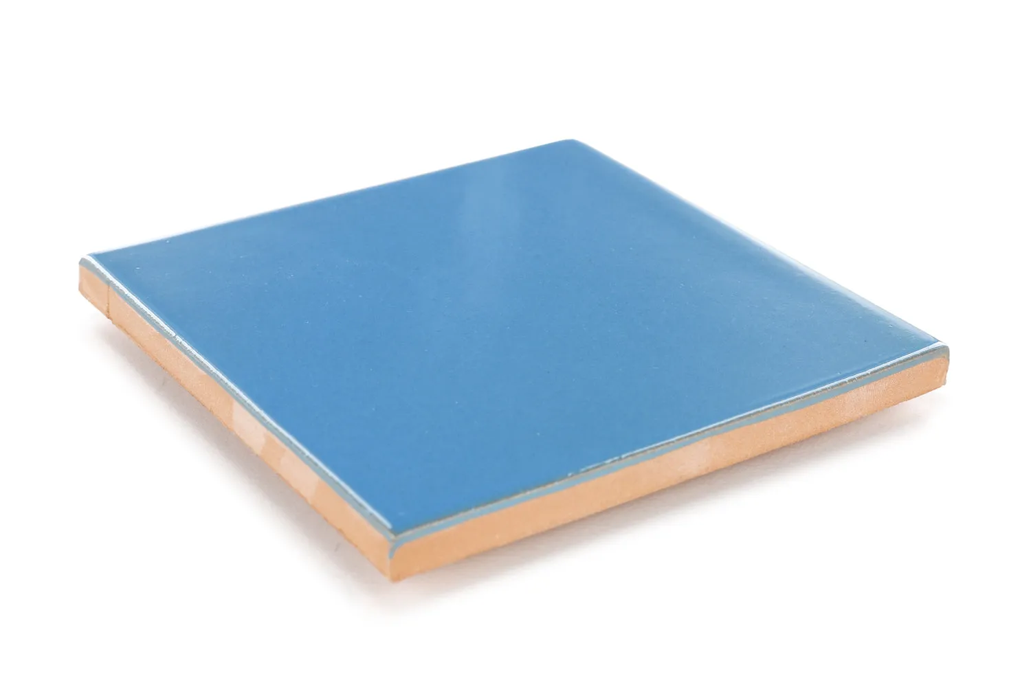 Mexican Talavera Ceramic Solid Tile: Turquoise