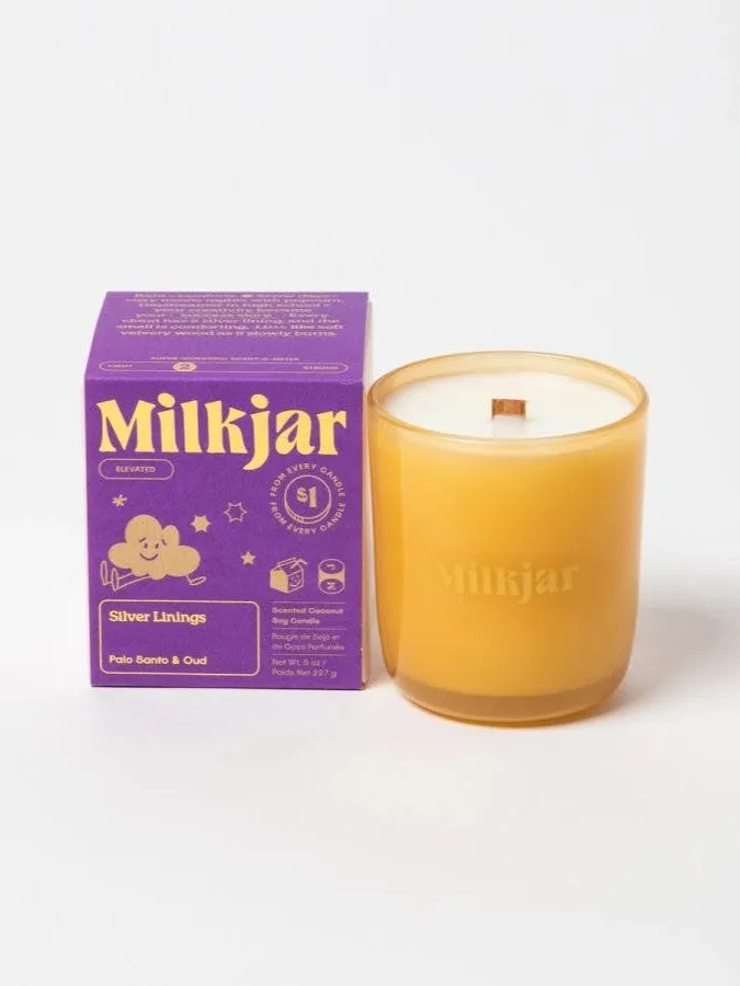 MILK JAR CANDLE CO 8oz Elevated Candle