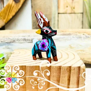 Mini Deer Alebrije Handcarve Wood Decoration Figure