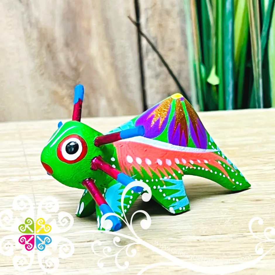 Mini Horned Lizard Alebrije Handcarve Wood Decoration Figure