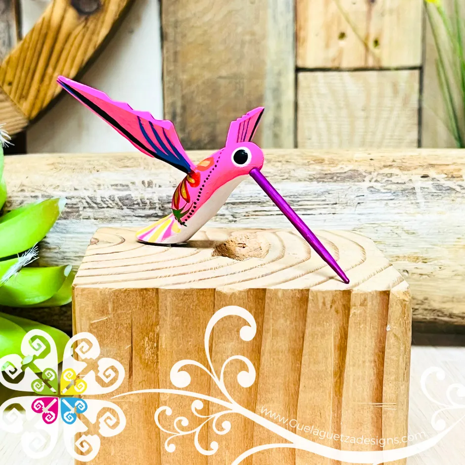 Mini Hummingbird Alebrije Handcarve Wood Decoration Figure