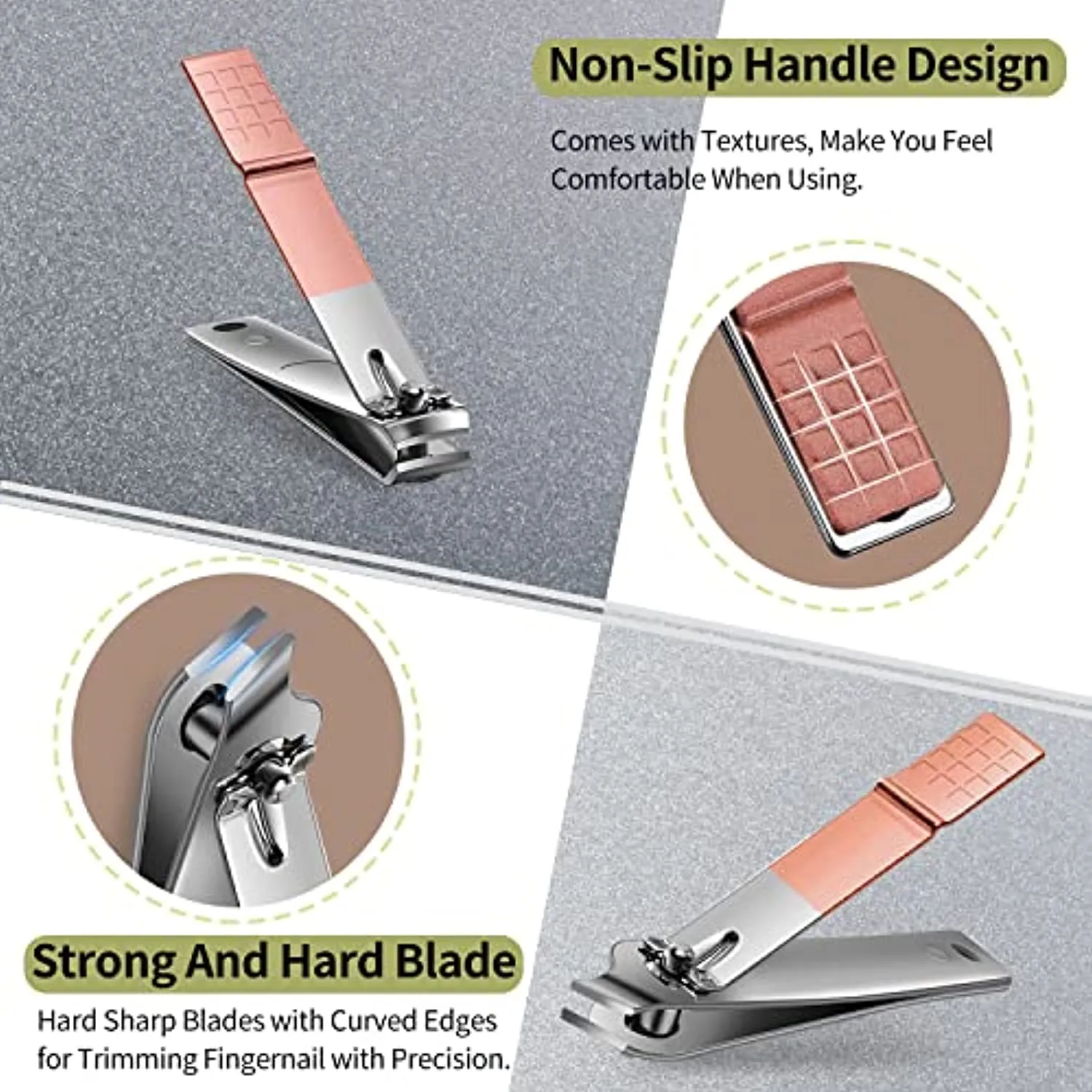 Nail Clipper Set Personal Care,Manicure Kit 12 in 1 Professional Pedicure Set Nail Scissors Grooming Kit with Leather Travel Case