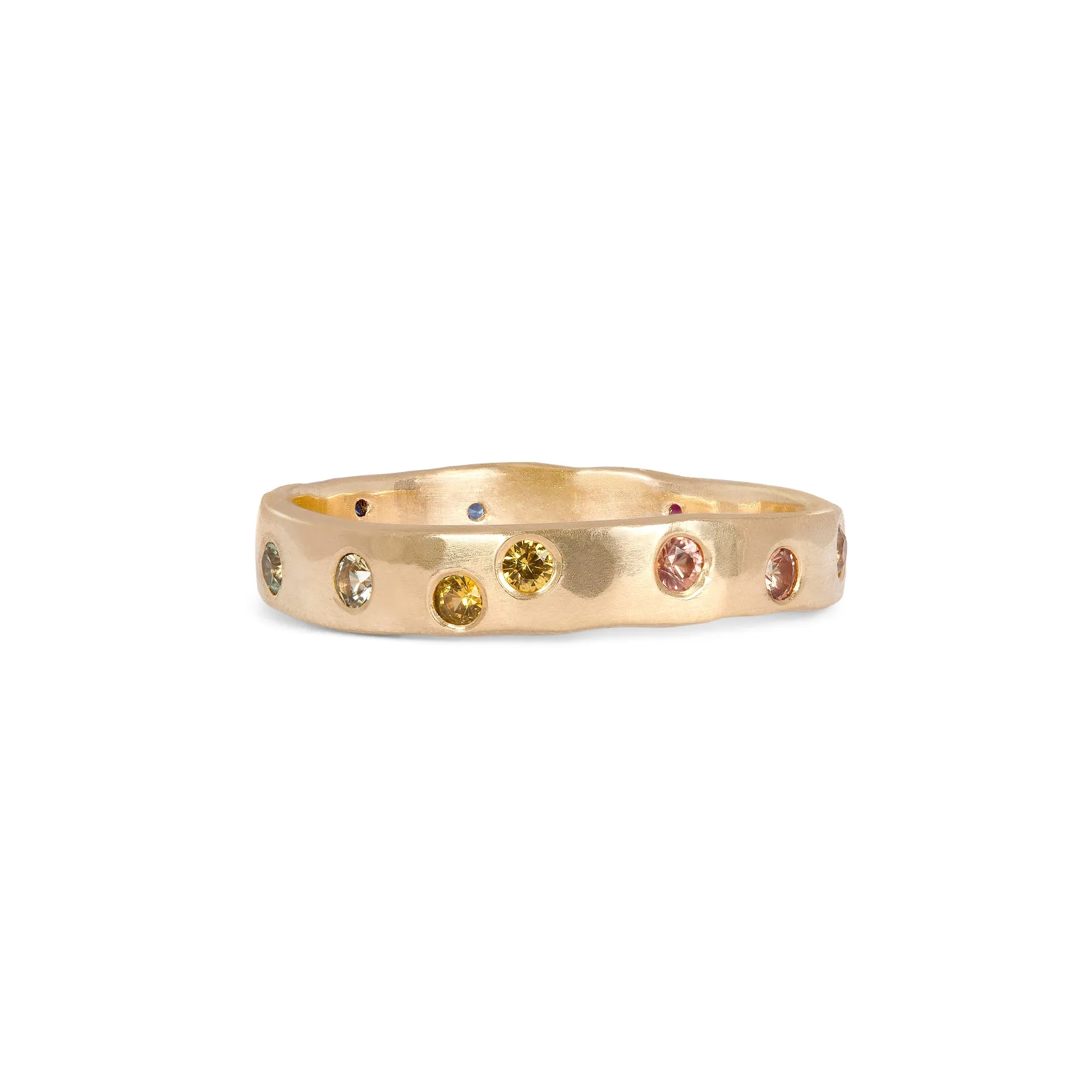 Narrow Ethical Rainbow Constellation Band