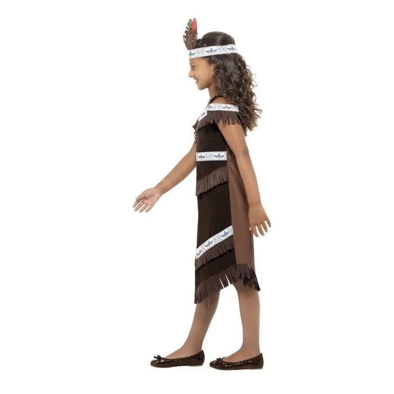 Native American Inspired Girl Costume Fringed Dress
