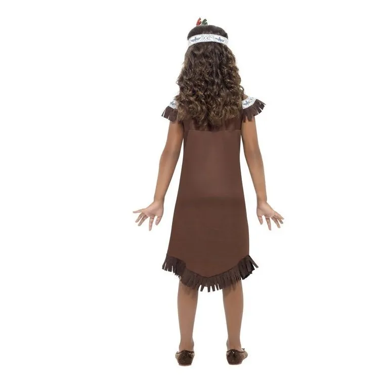 Native American Inspired Girl Costume Fringed Dress