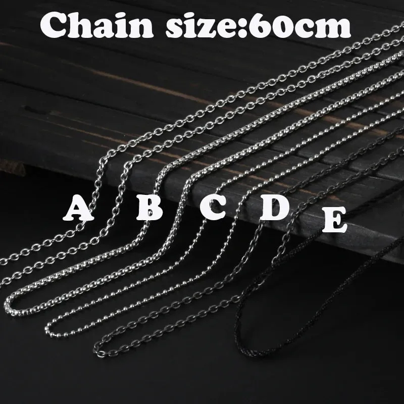 New Eye of Horus Pendant Necklace for Men's Sweater Chain Fashion Hip Hop Stainless Steel Trend Triangle Jewelry Gift