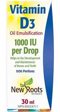 New Roots Vitamin D3 1000 IU
