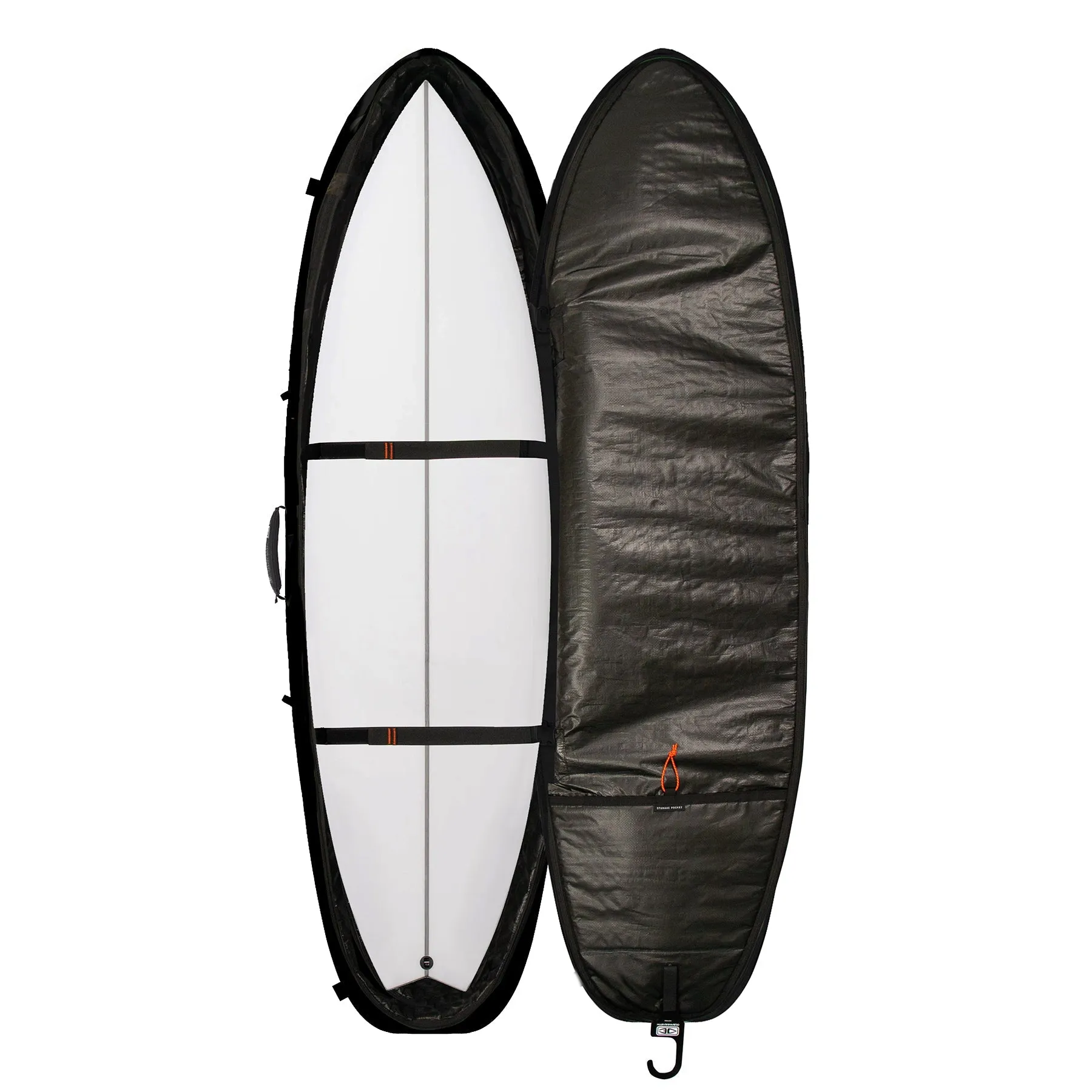 O&E HYPA FISH/SHORT TRAVEL COVER 2 BOARD - 6'8"