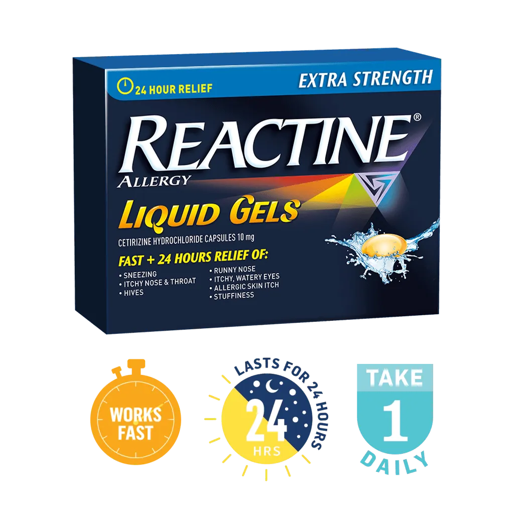 OTC Reactine Extra Strength Allergy Relief Liquid 25 Caps