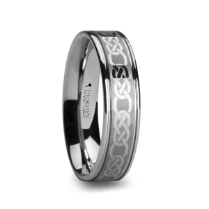 PALATINE | Tungsten Ring Celtic Pattern