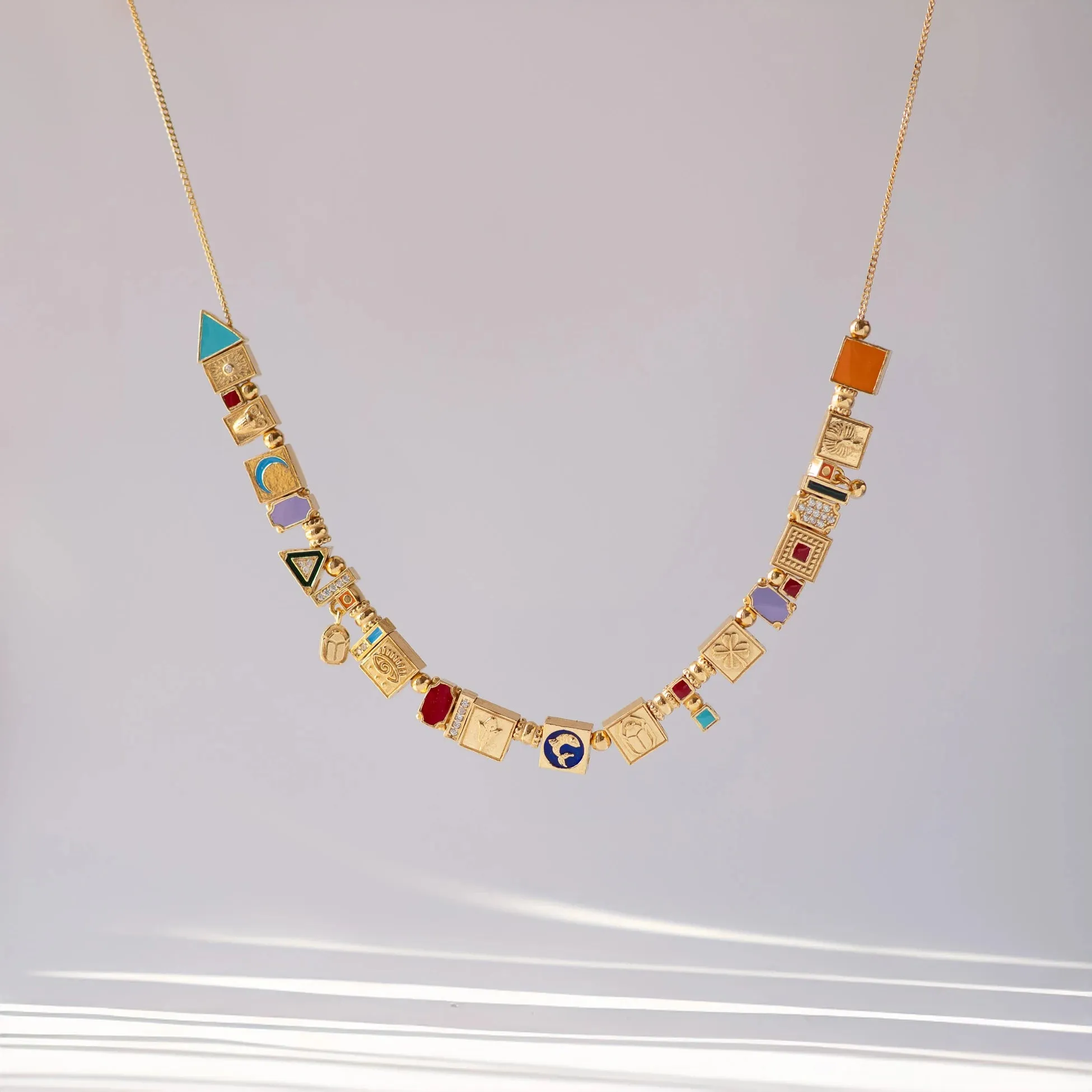 Party Crush Necklace - Gold Plated Silver with Handcrafted Detailing