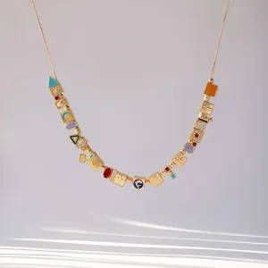 Party Crush Necklace - Gold Plated Silver with Handcrafted Detailing