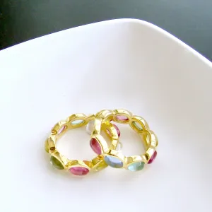 Pastel Quartz Stacking Ring