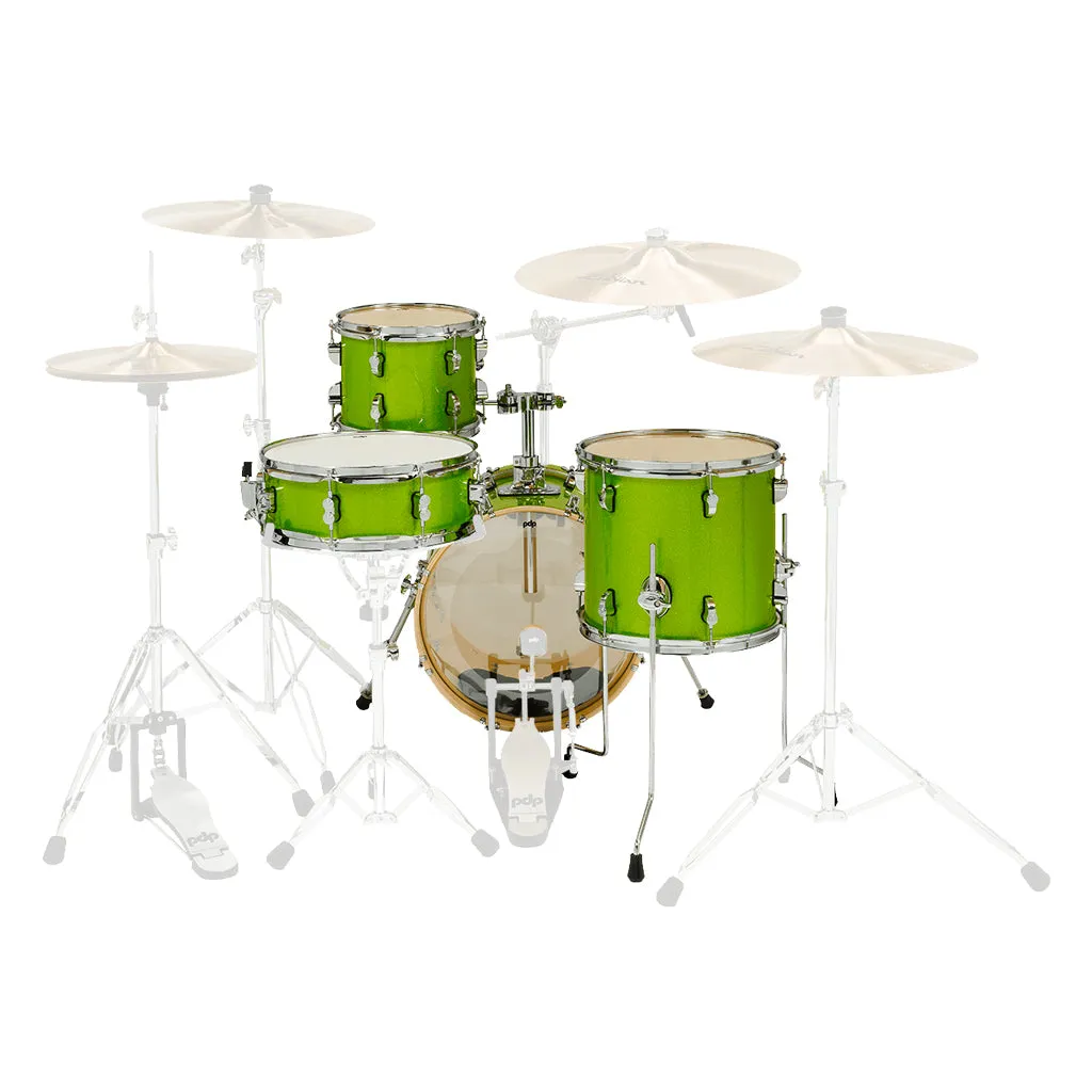PDP "New Yorker" 4-Piece Shell Pack - Electric Green Sparkle