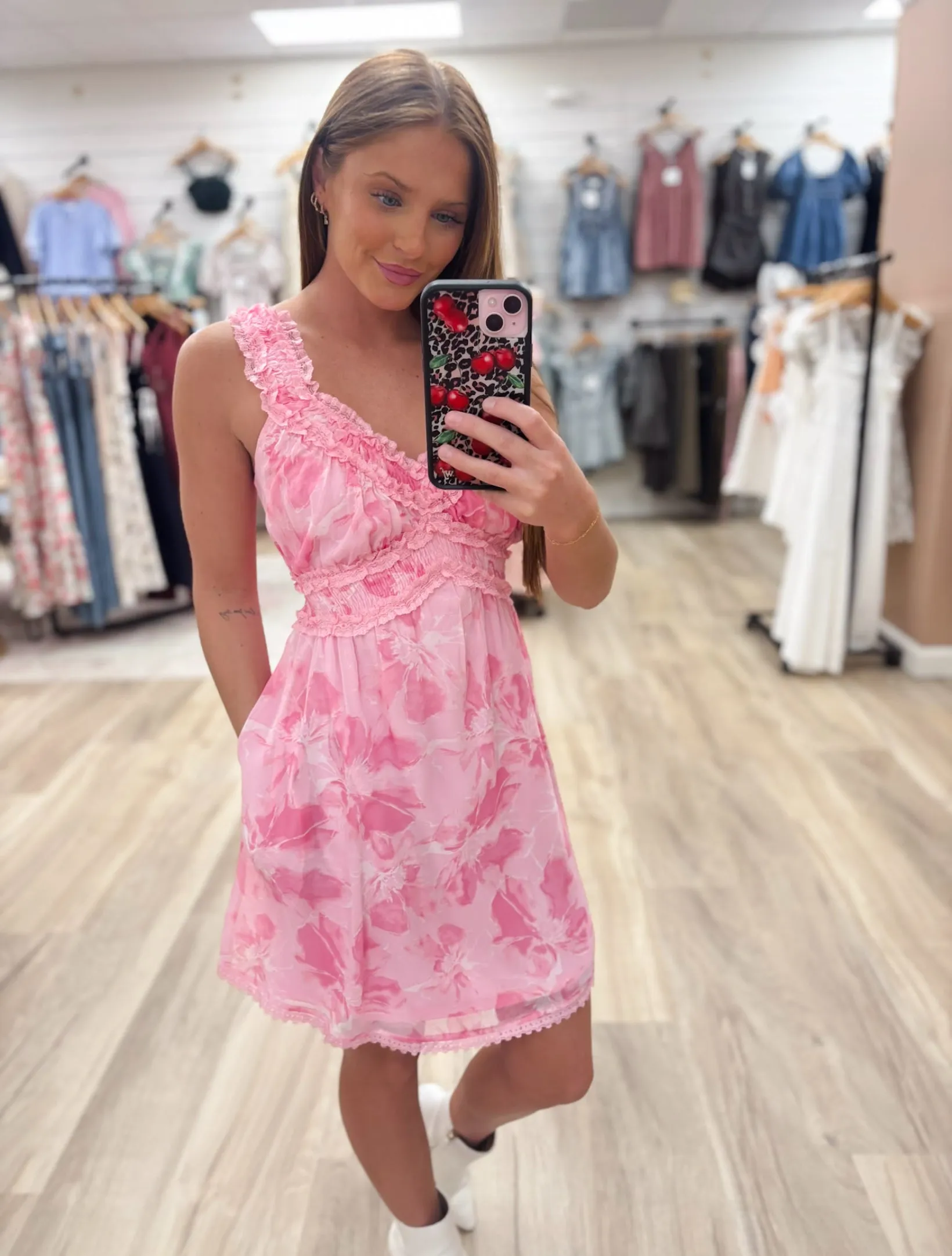 Petal Pretty Pink Mini Dress