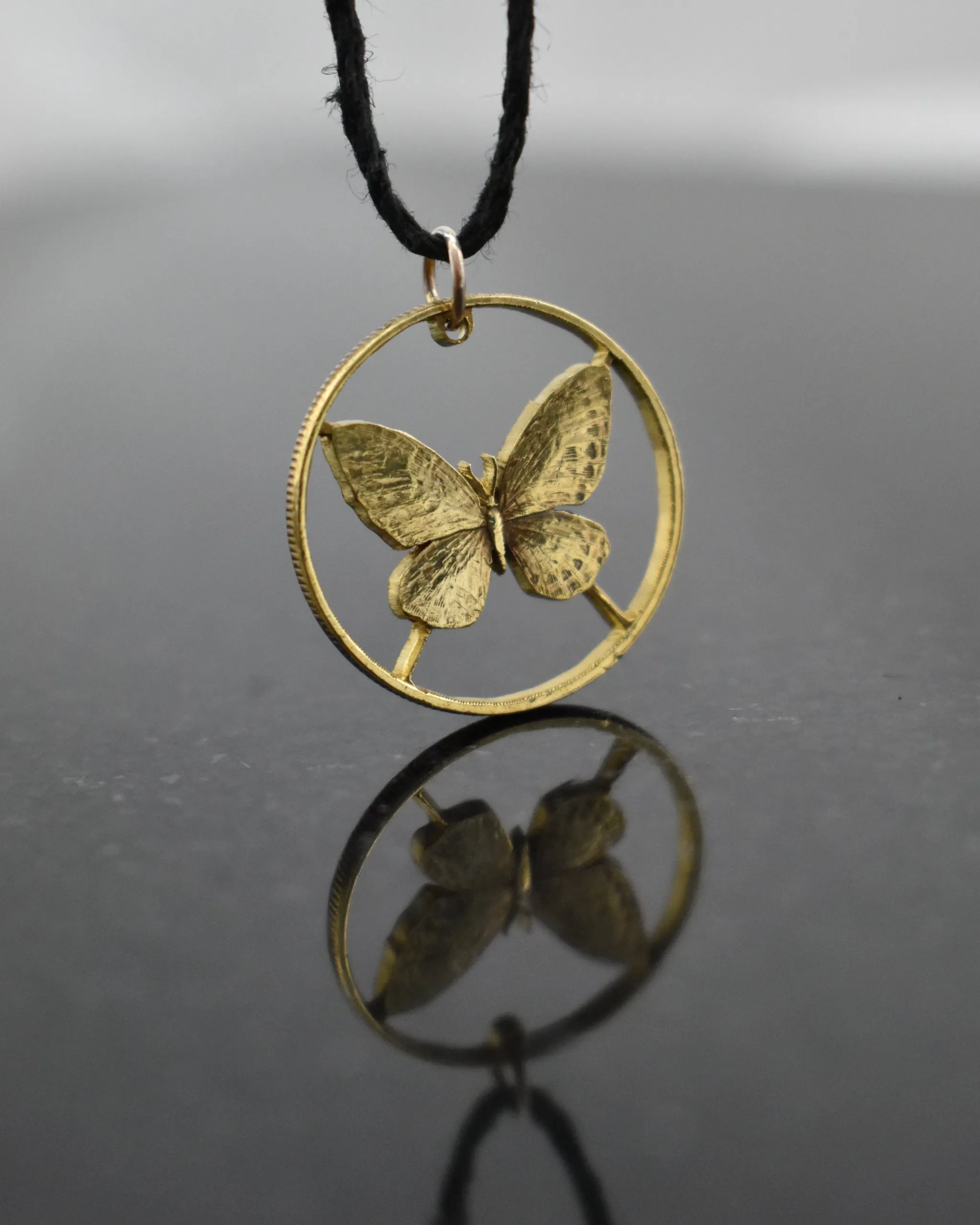 Philippines - Butterfly Cut Coin Pendant