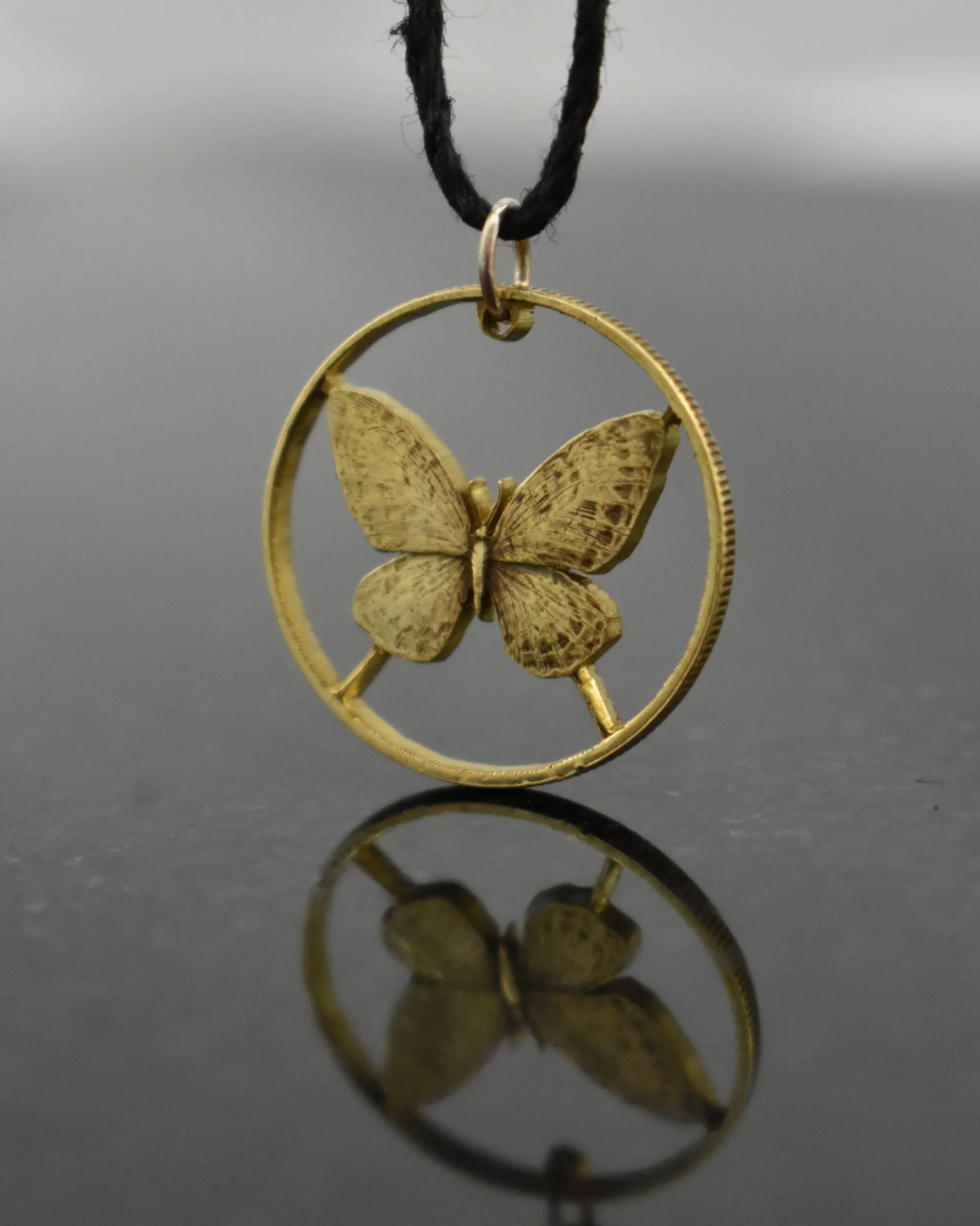 Philippines - Butterfly Cut Coin Pendant