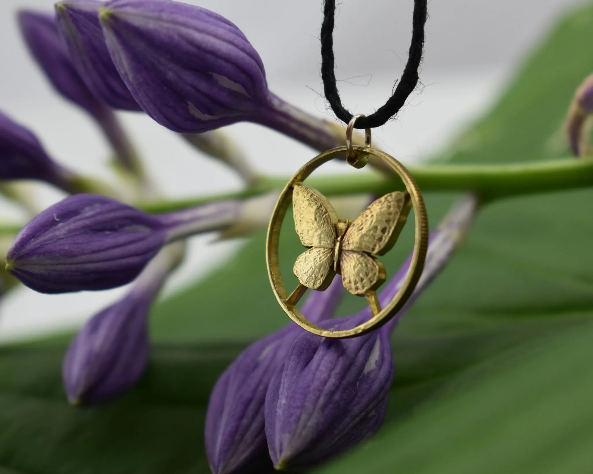 Philippines - Butterfly Cut Coin Pendant