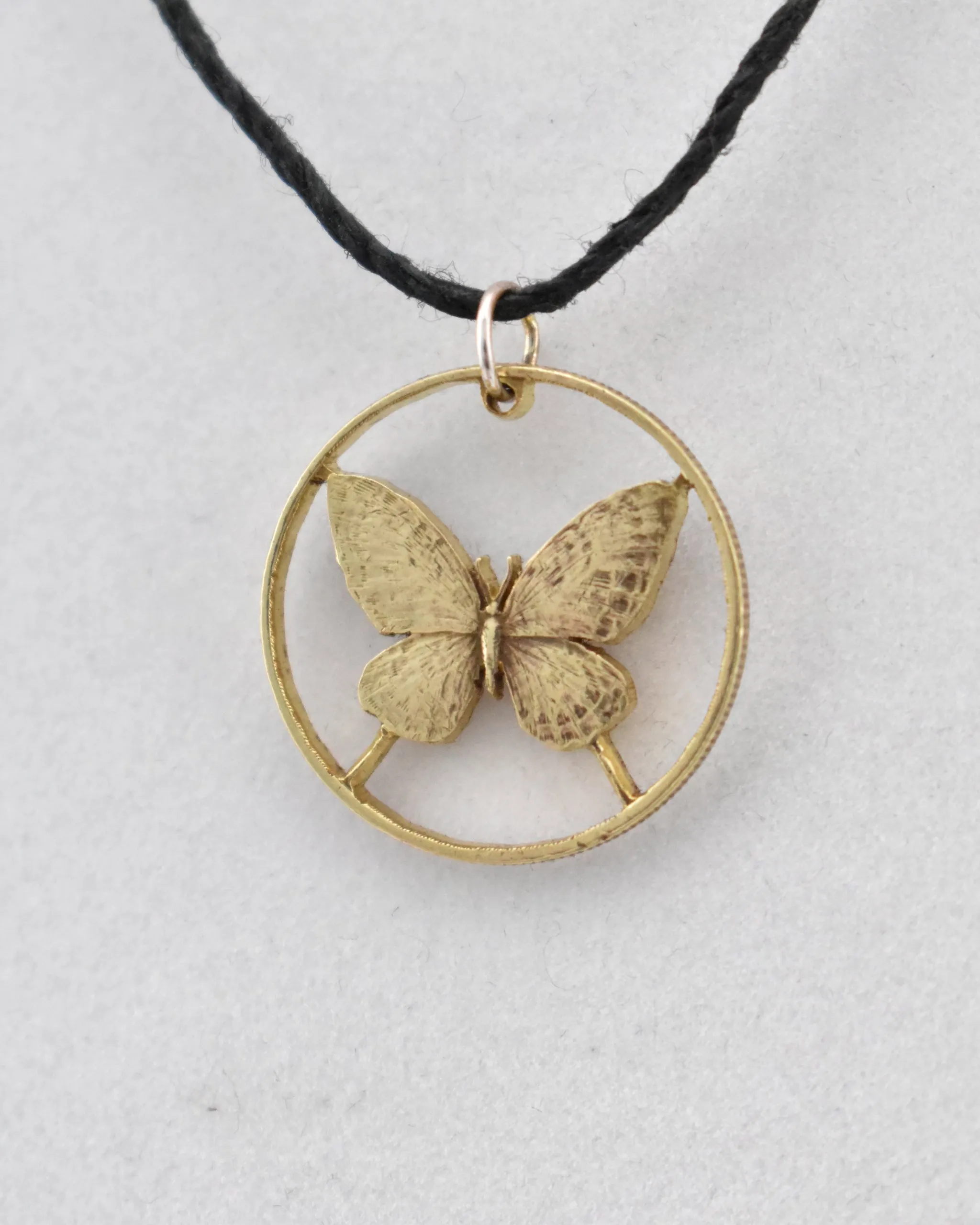 Philippines - Butterfly Cut Coin Pendant