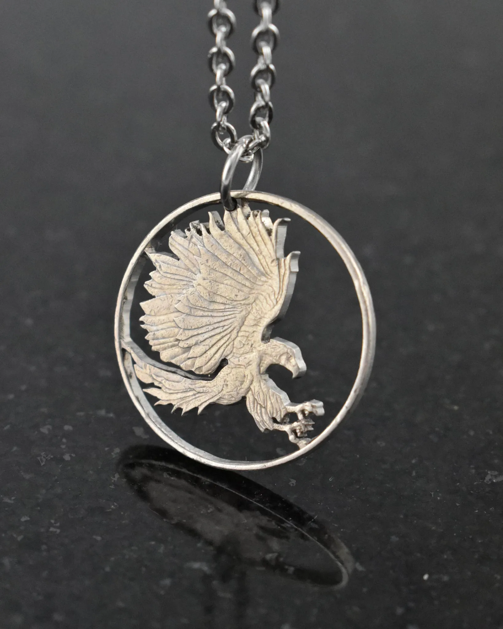 Philippines - Eagle Cut Coin Pendant