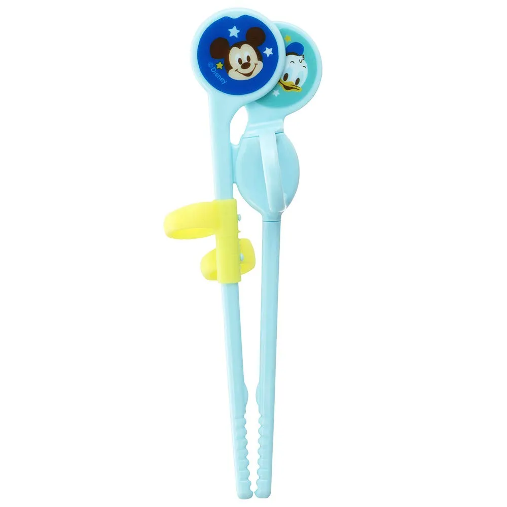 Pigeon First Chopsticks Mickey & Donald Blue (Right Hand)