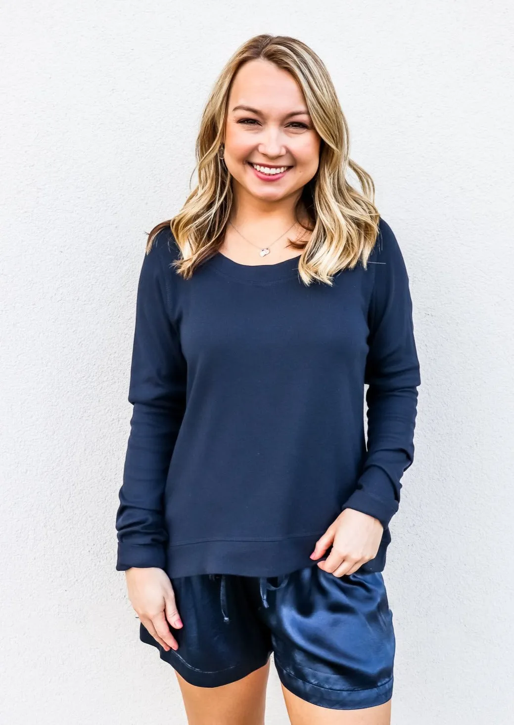 PJ Harlow Rosie Top in Navy