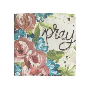 Pray Floral Square Pillow Swap