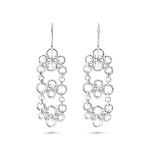 "Cobblestone" Fused Chainmaille Earrings