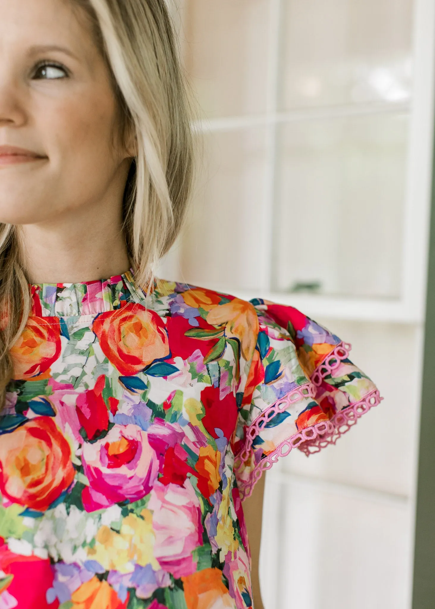 QX Picture Perfect Floral Top