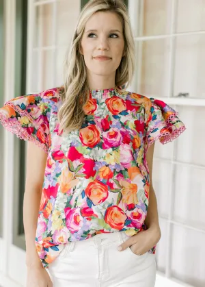 QX Picture Perfect Floral Top
