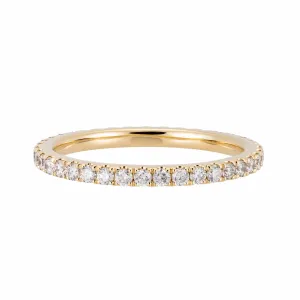 Ready To Ship - 1.5mm Diamond Eternity Band (Size 8.5, 2/3 Diamonds)