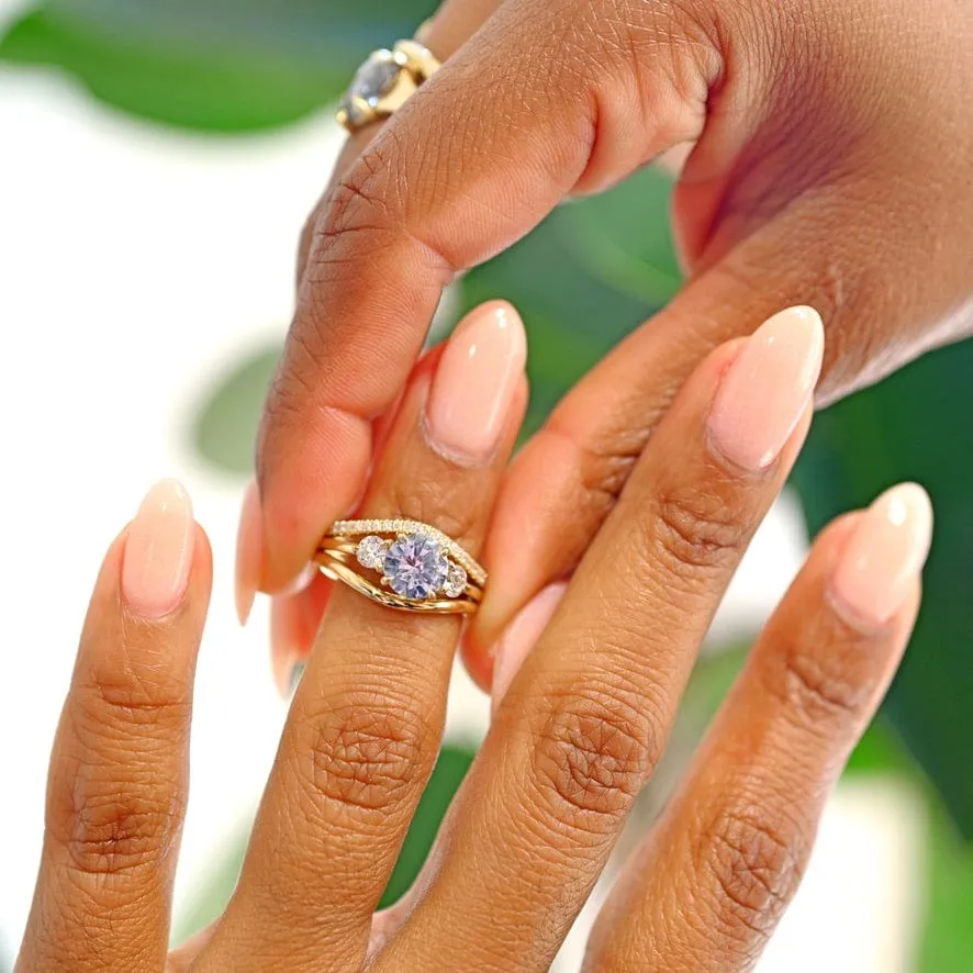 Ready To Ship - Diamond Wave Band (Size 7, 14K Rose Gold)
