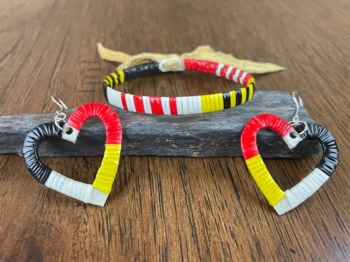 Red Cloud Quillwork - Traditional Bracelet & Earring Sets - Six Colors!