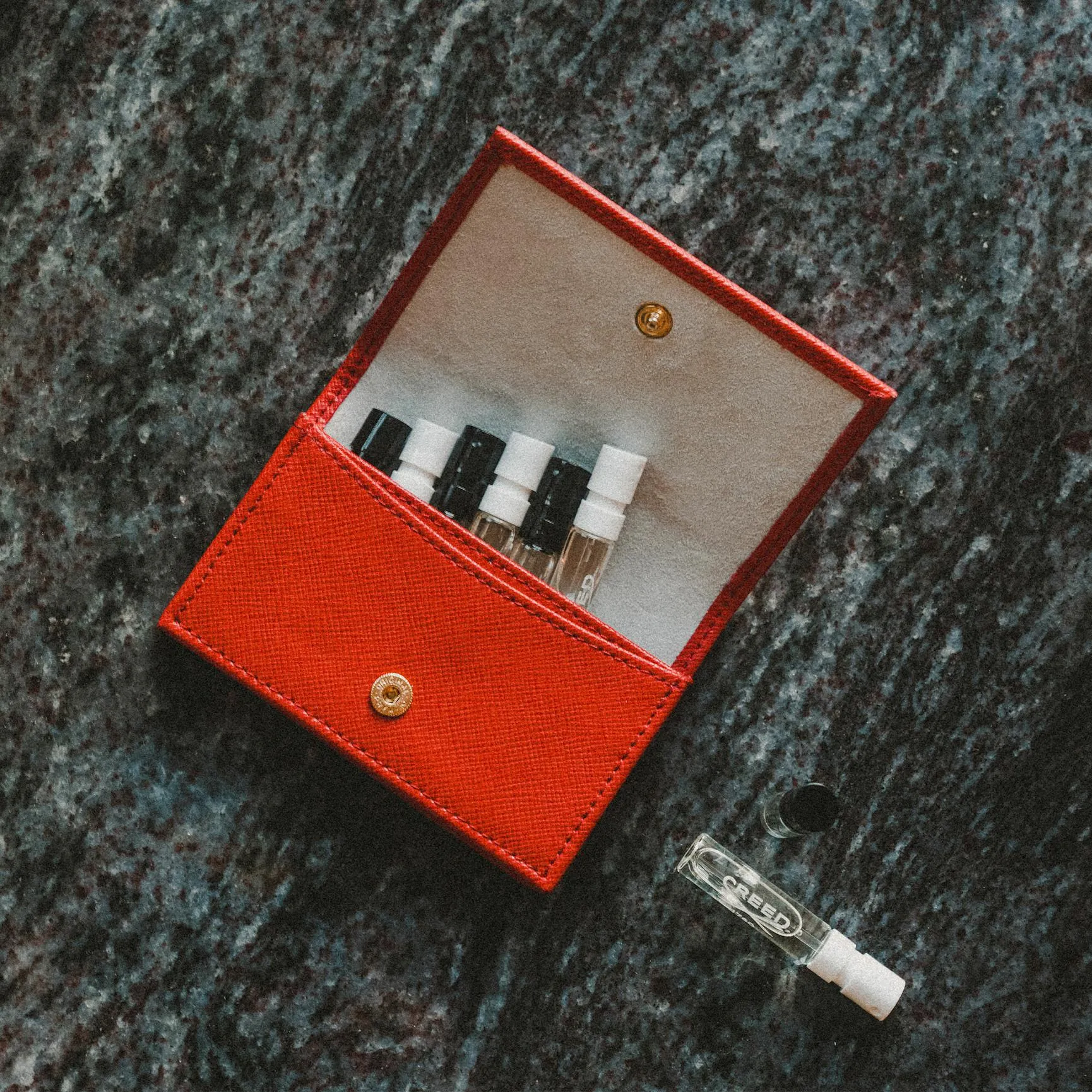 Red Leather Sample Wallet