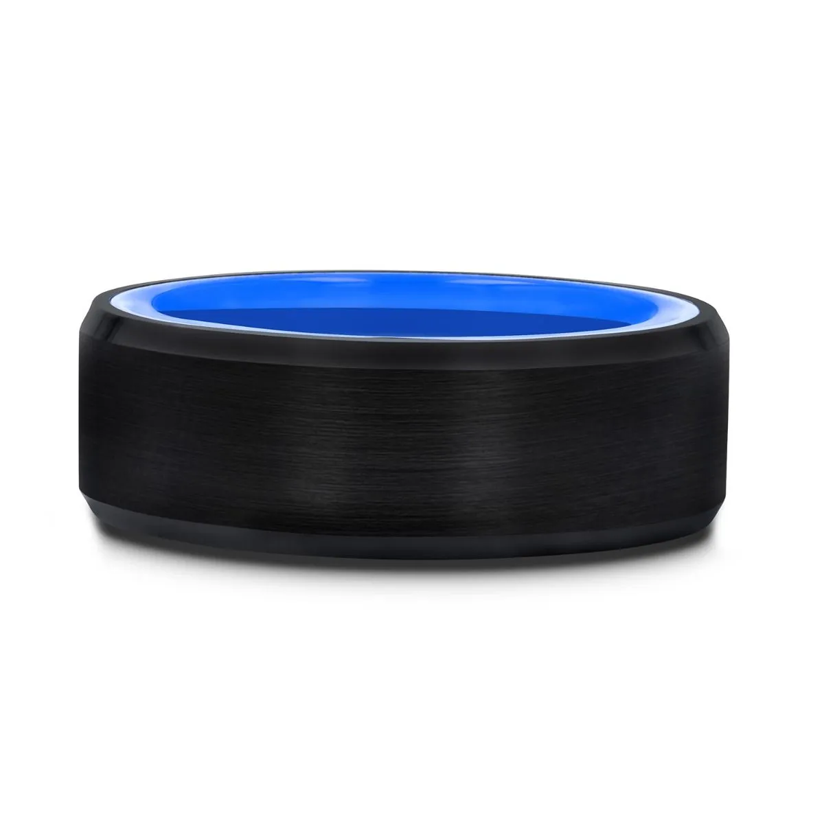 RIGEL | Tungsten Ring Vibrant Blue