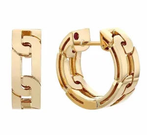 Roberto Coin 18K Yellow Gold Navarra 15mm Huggies