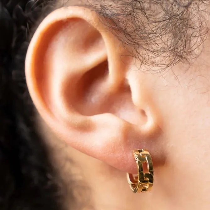 Roberto Coin 18K Yellow Gold Navarra 15mm Huggies