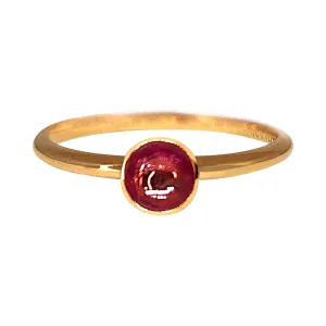 Rose-cut Pink Sapphire Stack Ring