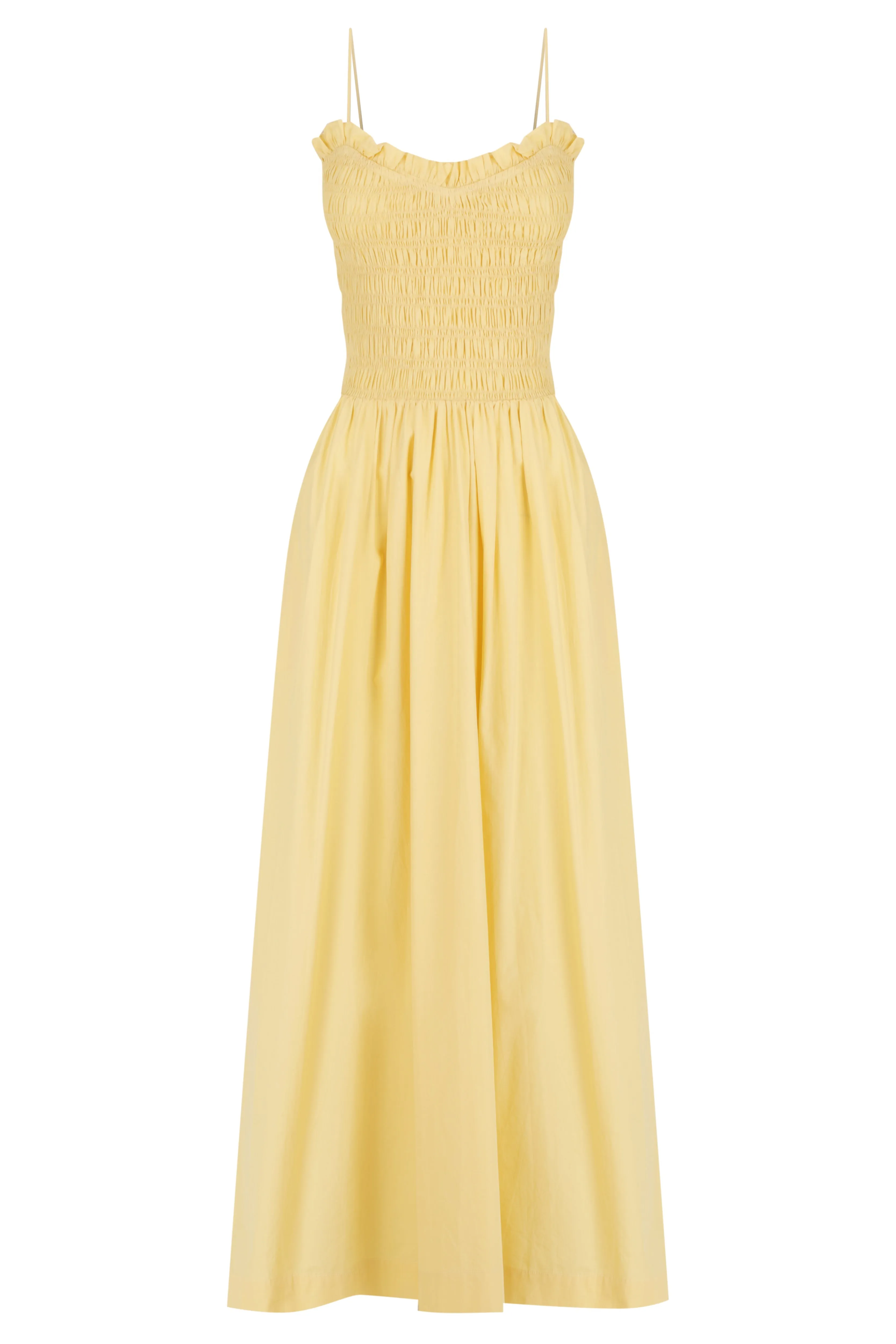 Ruffled Bodice Midi