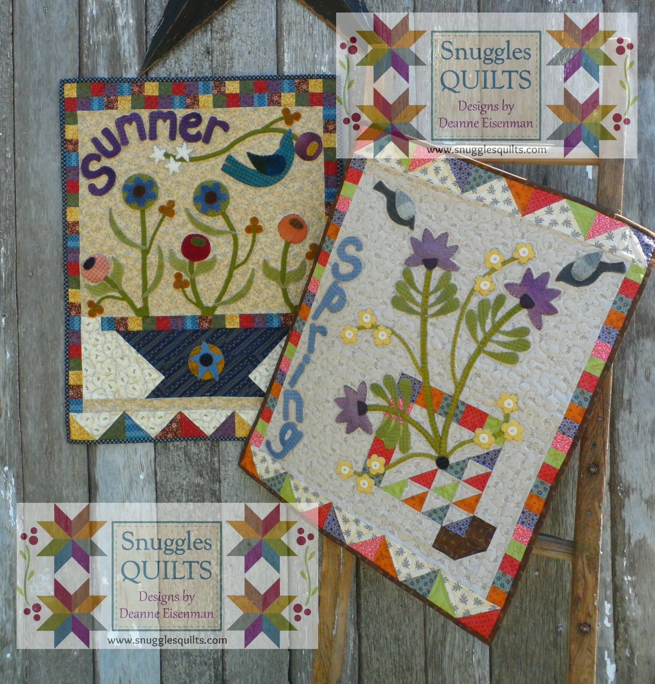 Season's Blessings Wool Applique Quilt Pattern