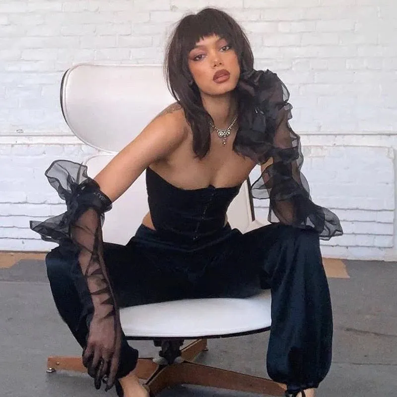 Sheer Mesh Gloves