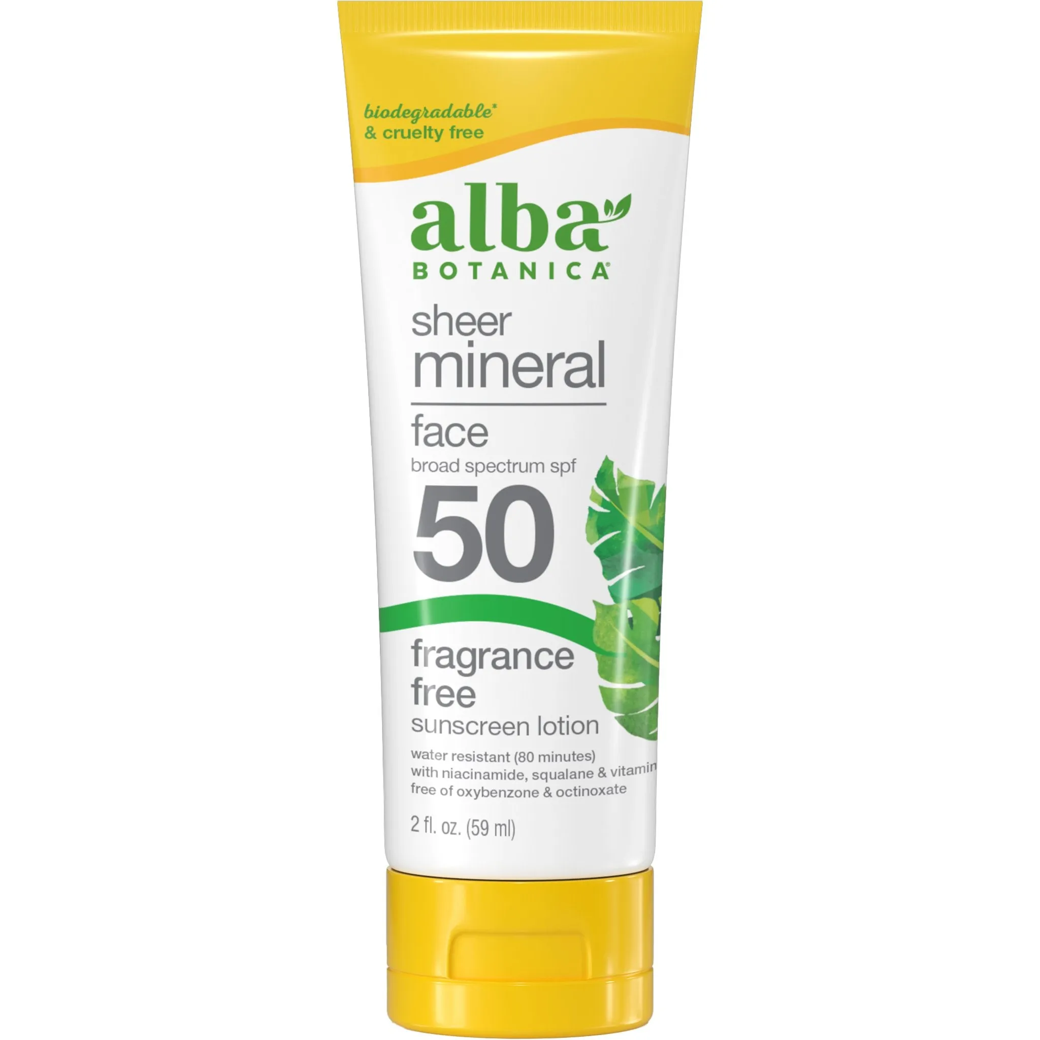 Sheer Mineral SPF 50 Sunscreen Lotion | Fragrance Free