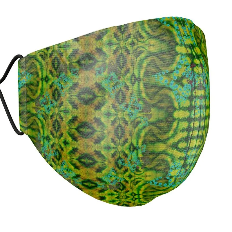 Silk Face Mask (Unisex)(WindSong Flower) RJSTH@Fabric#10 RJSTHS2021 RJS