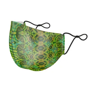 Silk Face Mask (Unisex)(WindSong Flower) RJSTH@Fabric#10 RJSTHS2021 RJS