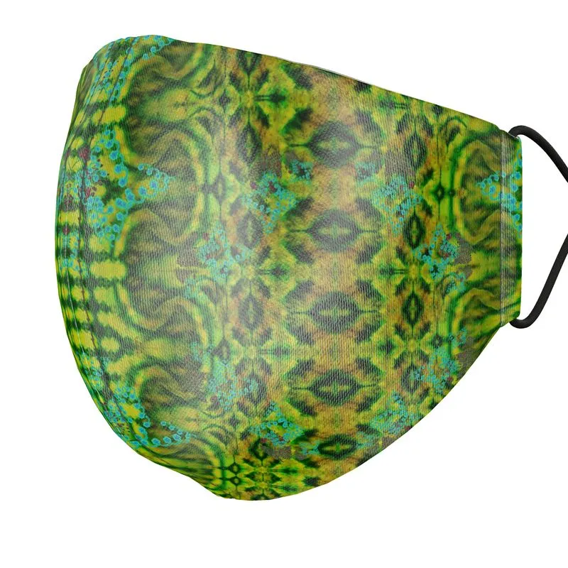 Silk Face Mask (Unisex)(WindSong Flower) RJSTH@Fabric#10 RJSTHS2021 RJS