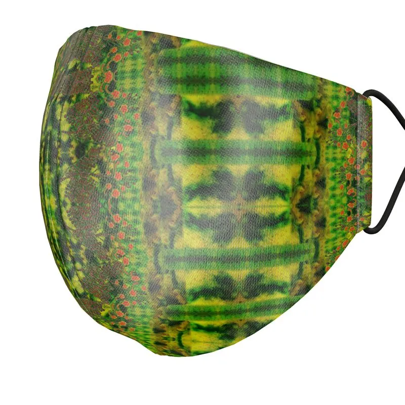 Silk Face Mask (Unisex)(WindSong Flower) RJSTH@Fabric#3 RJSTHS2021 RJS