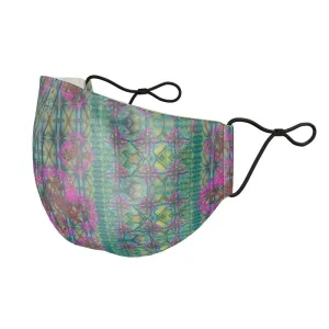 Silk Face Mask (Unisex)(WindSong Flower) RJSTH@Fabric#9 RJSTHS2021 RJS