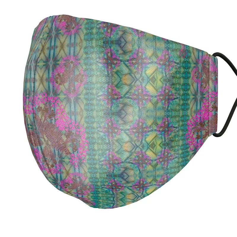 Silk Face Mask (Unisex)(WindSong Flower) RJSTH@Fabric#9 RJSTHS2021 RJS