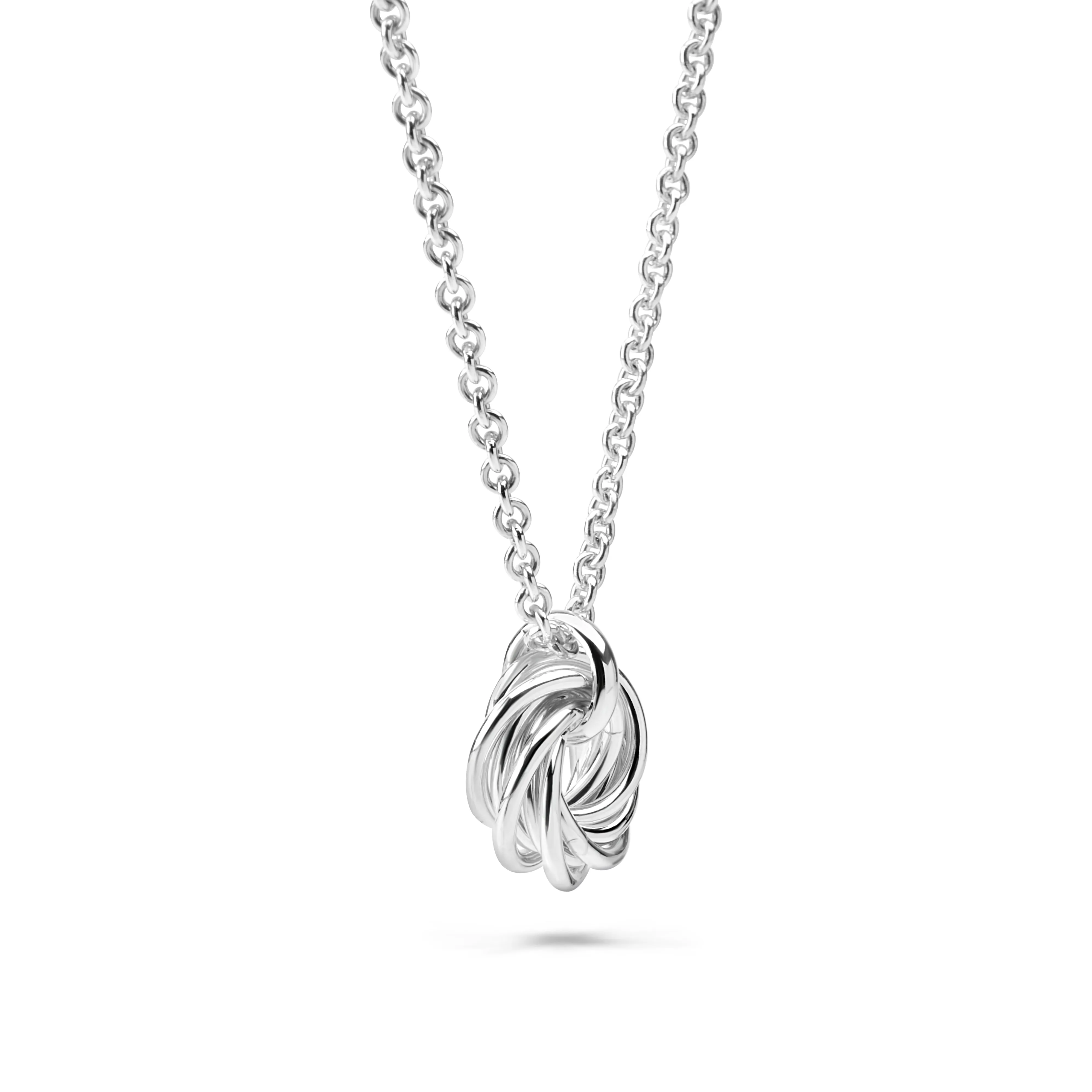 Six Ring Mobius Chainmaille Pendant Necklace